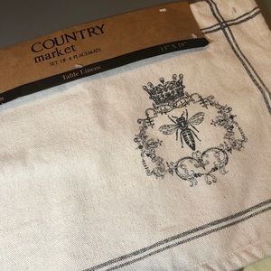 Country Market linen placemats set of four